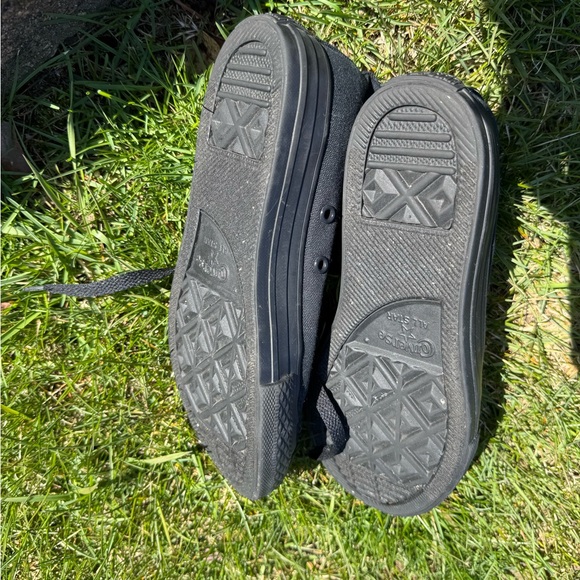 Kids/Womens Black High-Top Sneakers size 3 - Picture 7 of 8